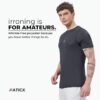 ATICX Slim Fit Polyester Sports T-Shirt for Men - Round Neck Quick Dry Fit Half Sleeve Breathable Stylish Gym & Workout Tee - Lightweight Running Cycling Football Swimming Training Sportswear Top